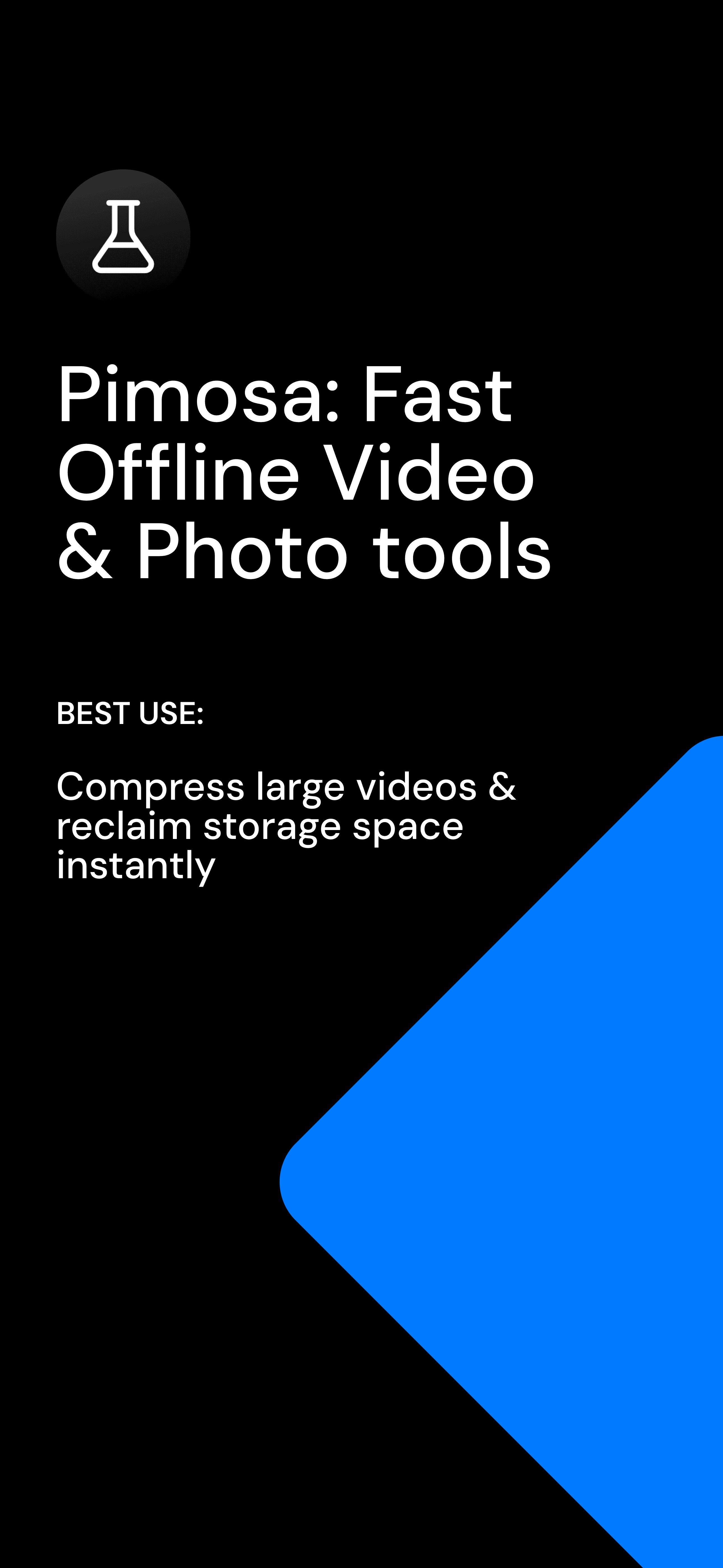 Pimosa iPhone app, compress videos and save storage