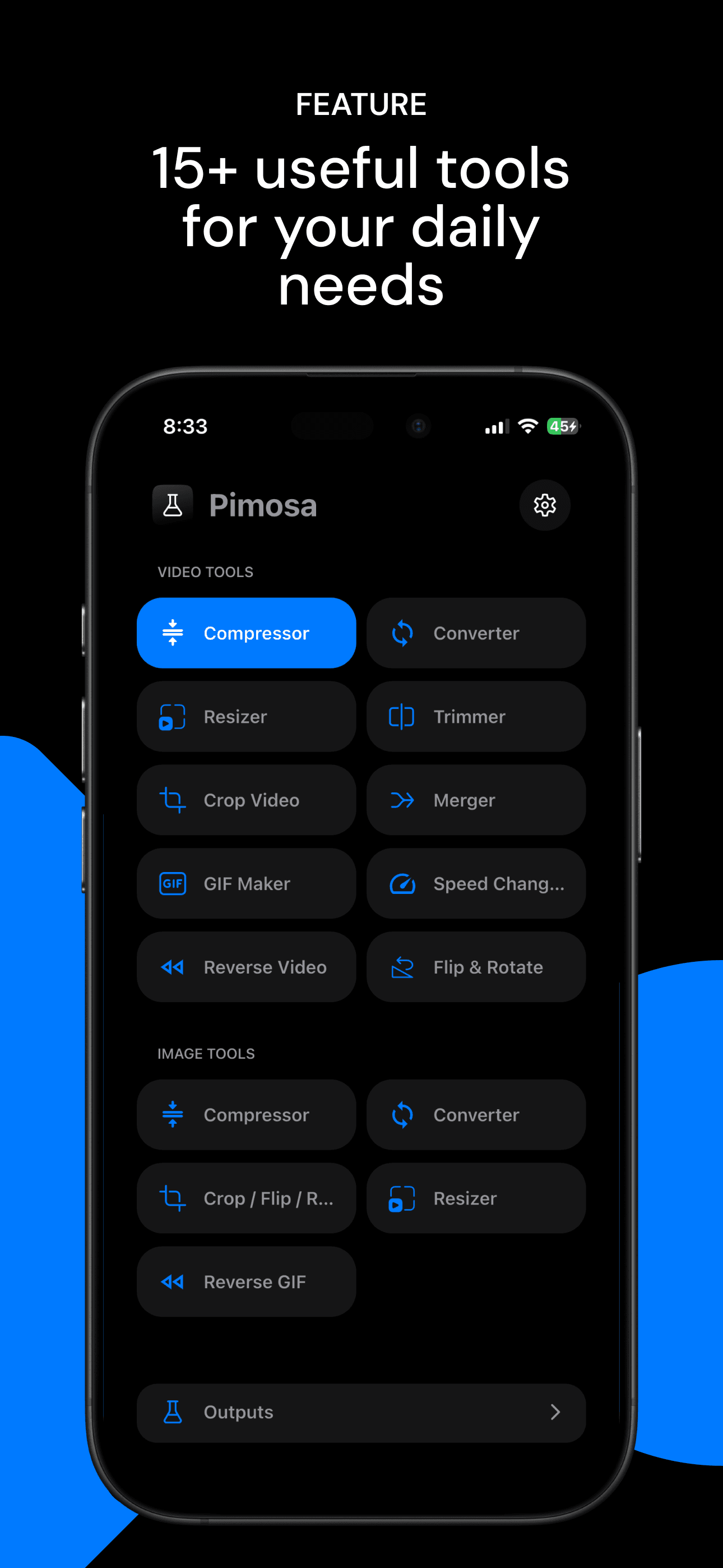 Pimosa iPhone app, quick video edits on iPhone